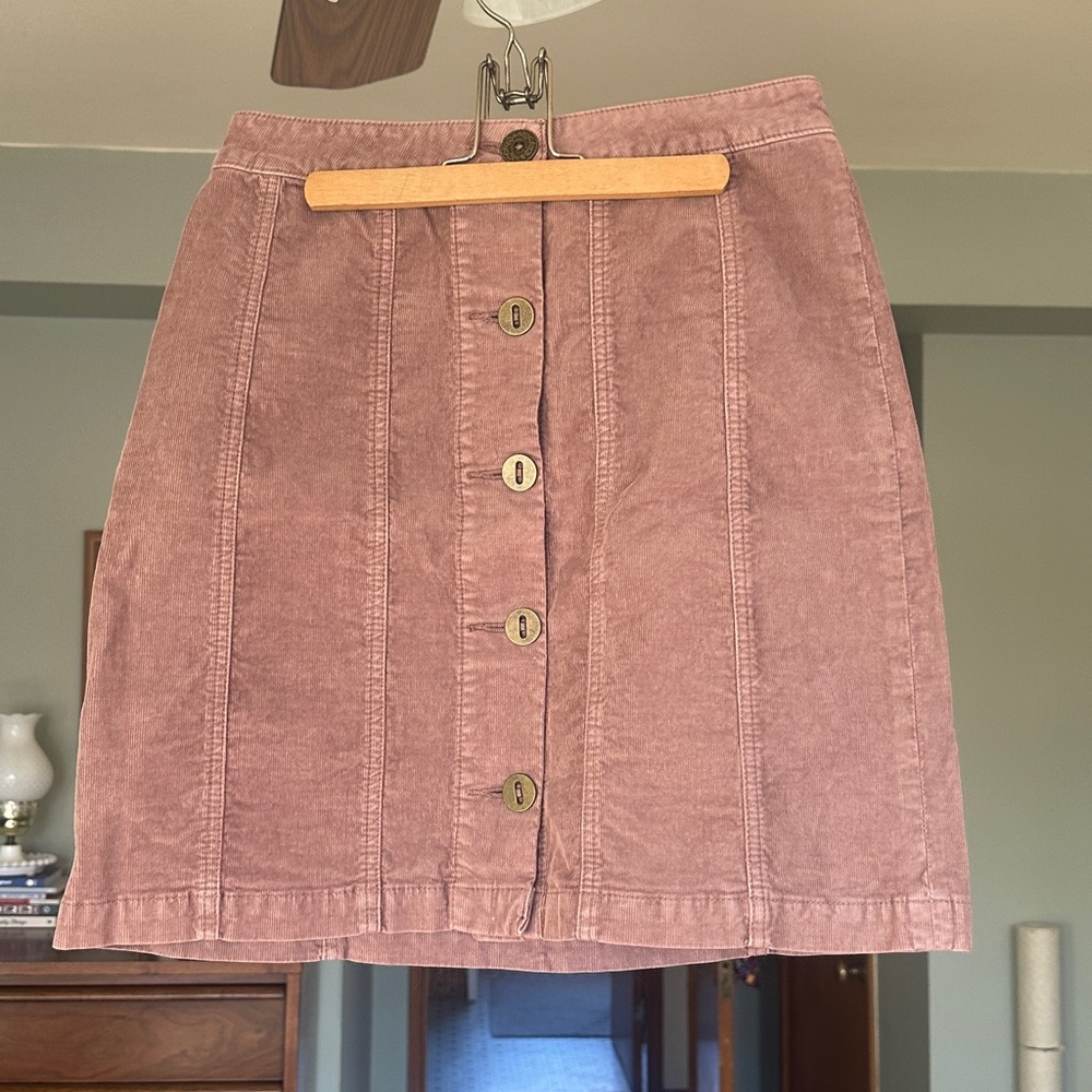 Pilcro and Letterpress Anthropologie corduroy skirt